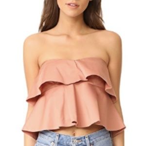 Rebecca Taylor Strapless Ruffle Top NWT
